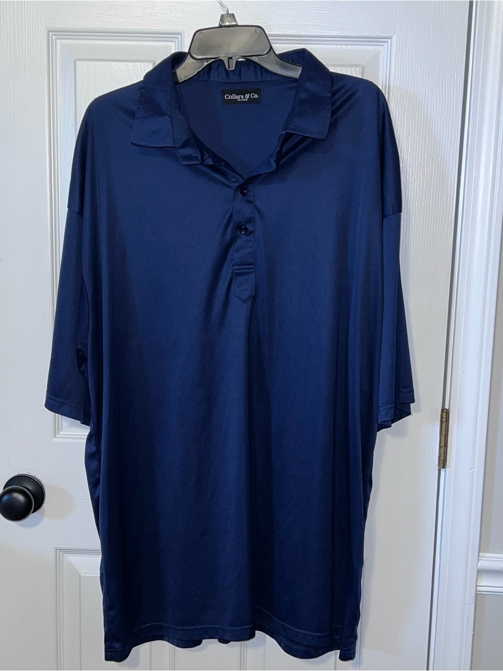 Collars & Co Men’s 4XL Navy Performance Dress Collar Polo Shirt